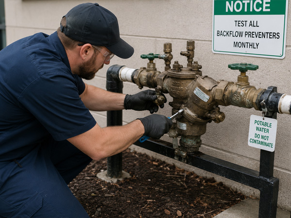 backflow prevention system testing, certification, installation and repair